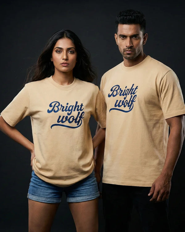 Beige Embroidery Small Tshirt