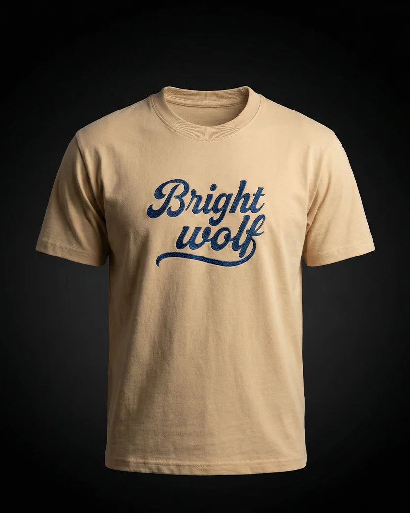 Beige Embroidery Small Tshirt