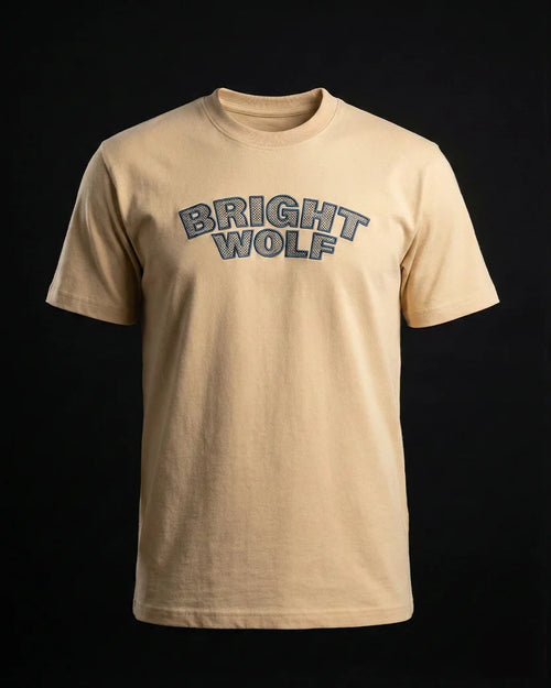 Beige Embroidery Capital Tshirt
