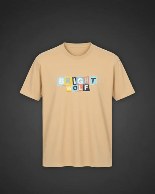 Beige DTF type Mix Color Tshirt