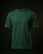 Green Plain Half Sleeve Tshirt