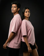 Pink Plain Oversized Tshirt