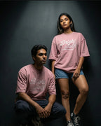 Pink Small Embroidery Oversized  Tshirt
