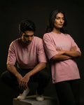 Pink Capital Embroidery Oversized  Tshirt
