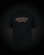 Black Capital Embroidery Oversized  Tshirt