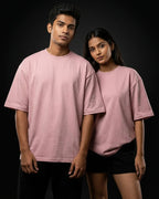 Pink Plain Oversized Tshirt