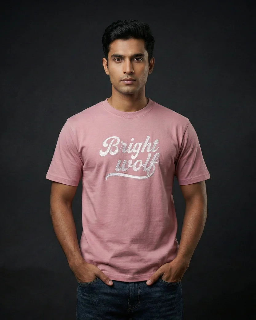 Pink Embroidery Small Tshirt