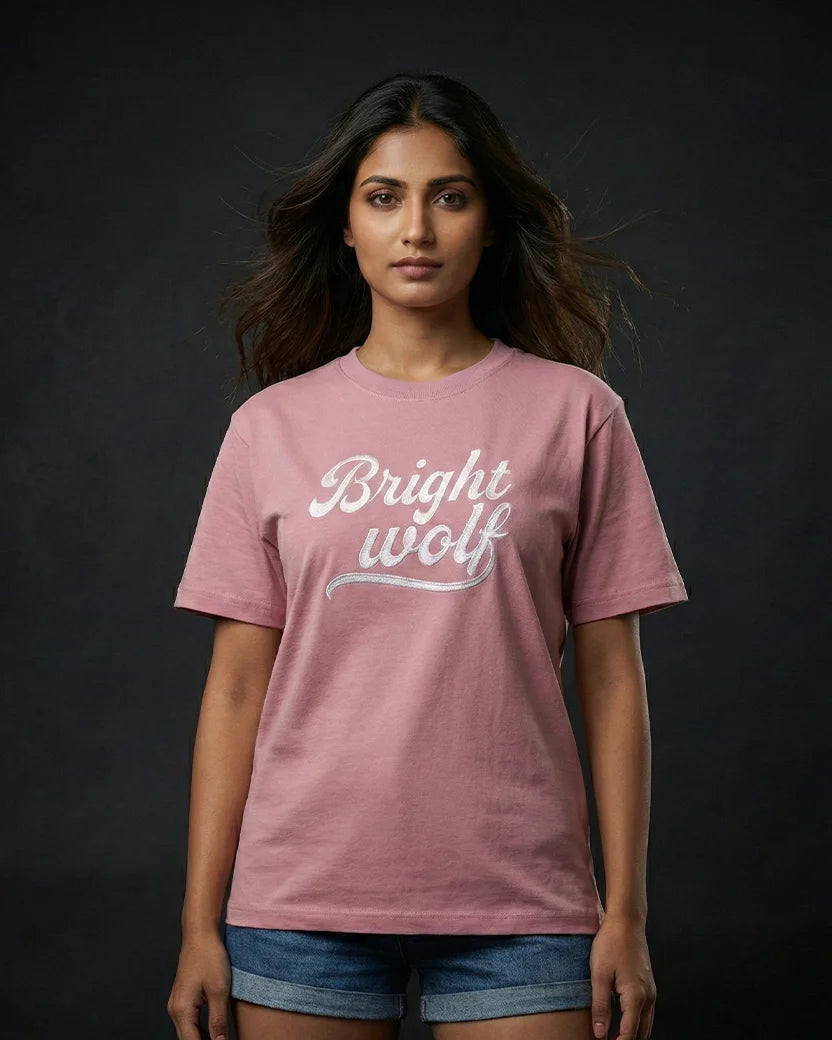 Pink Embroidery Small Tshirt
