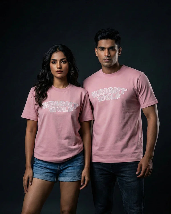 Pink Embroidery Capital Tshirt