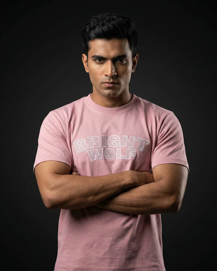 Pink Embroidery Capital Tshirt