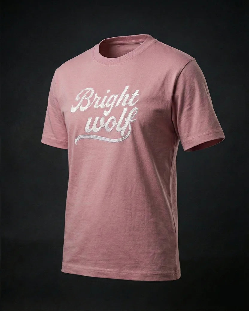 Pink Embroidery Capital Tshirt
