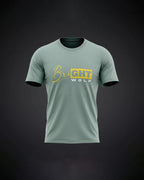 Sea Green DTF type Yellow Tshirt