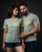 Sea Green DTF type Yellow Tshirt