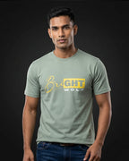 Sea Green DTF type Yellow Tshirt