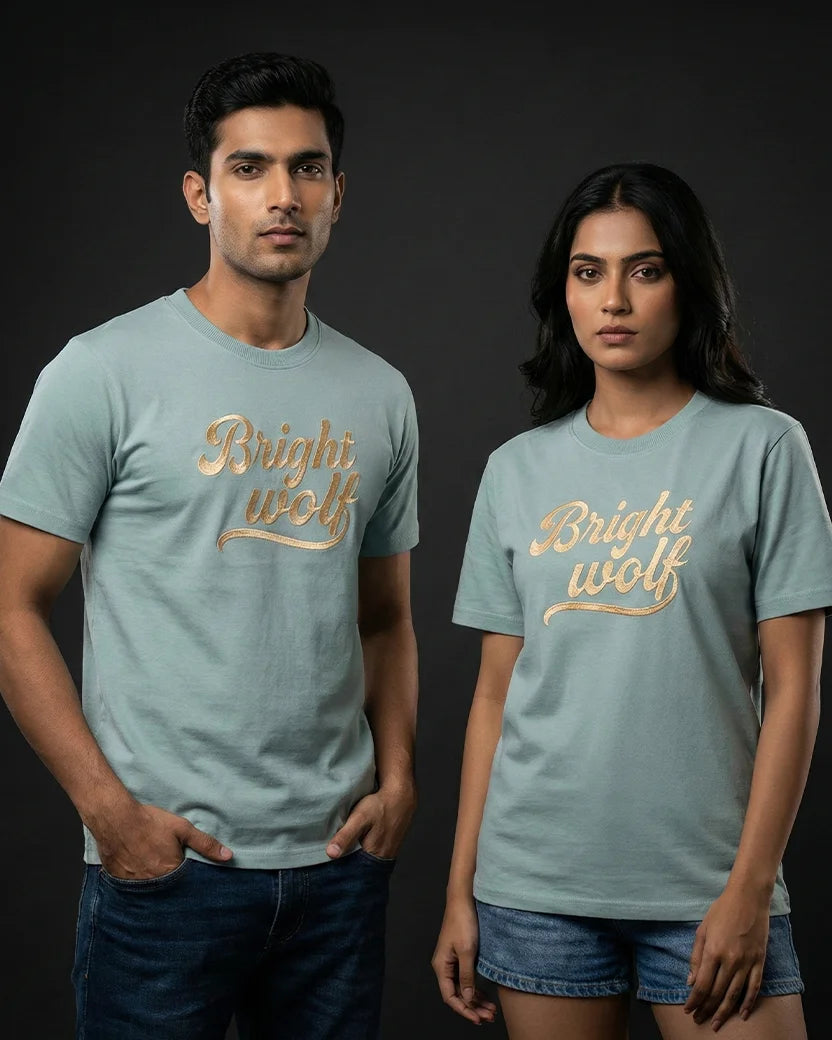Sea Green Embroidery Small Tshirt