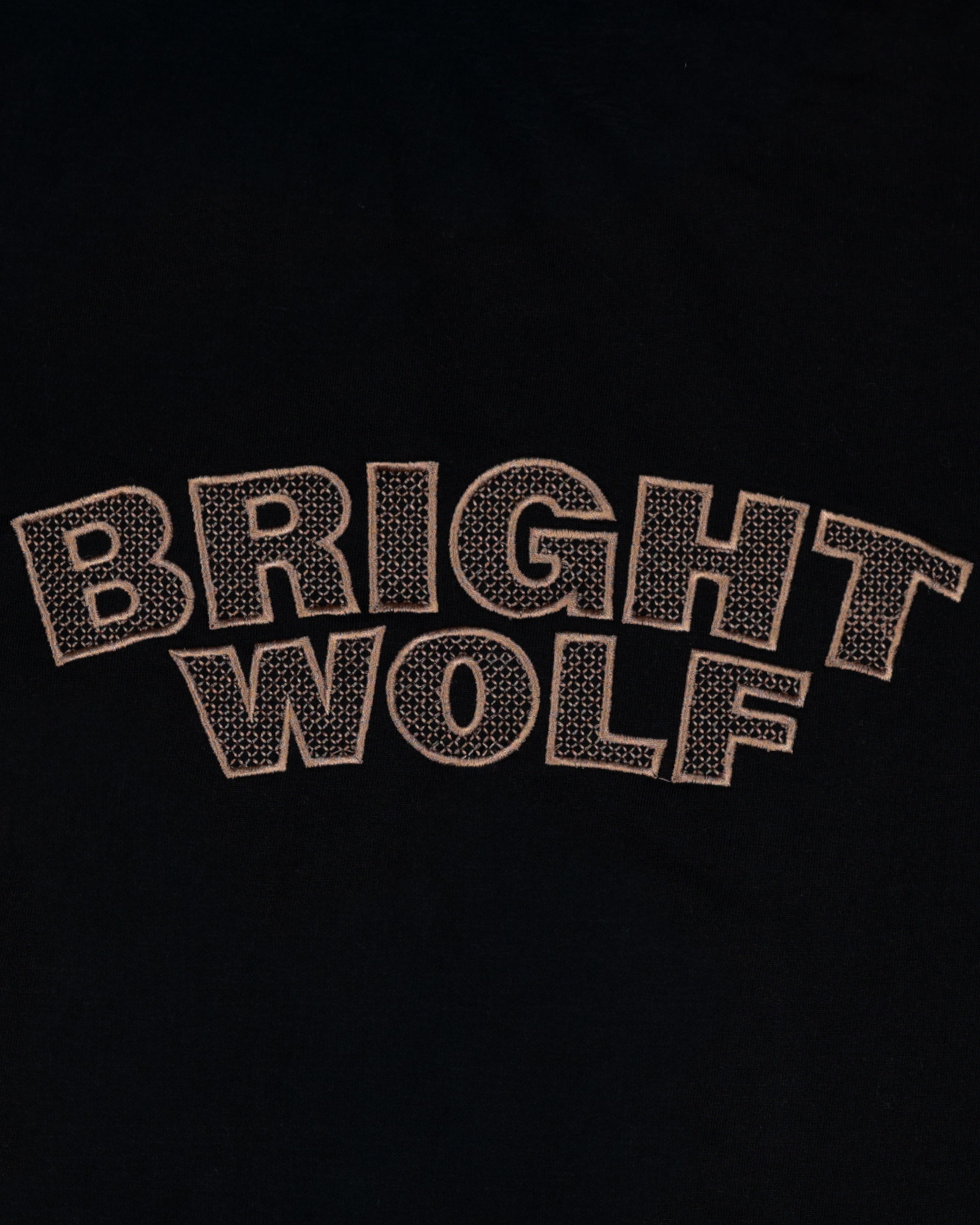 Black Embroidery Capital Tshirt