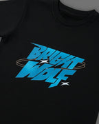 Black DTF type Blue Tshirt