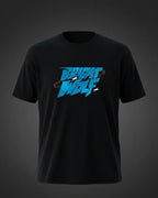 Black DTF type Blue Tshirt