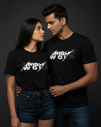 Black DTF type White Tshirt
