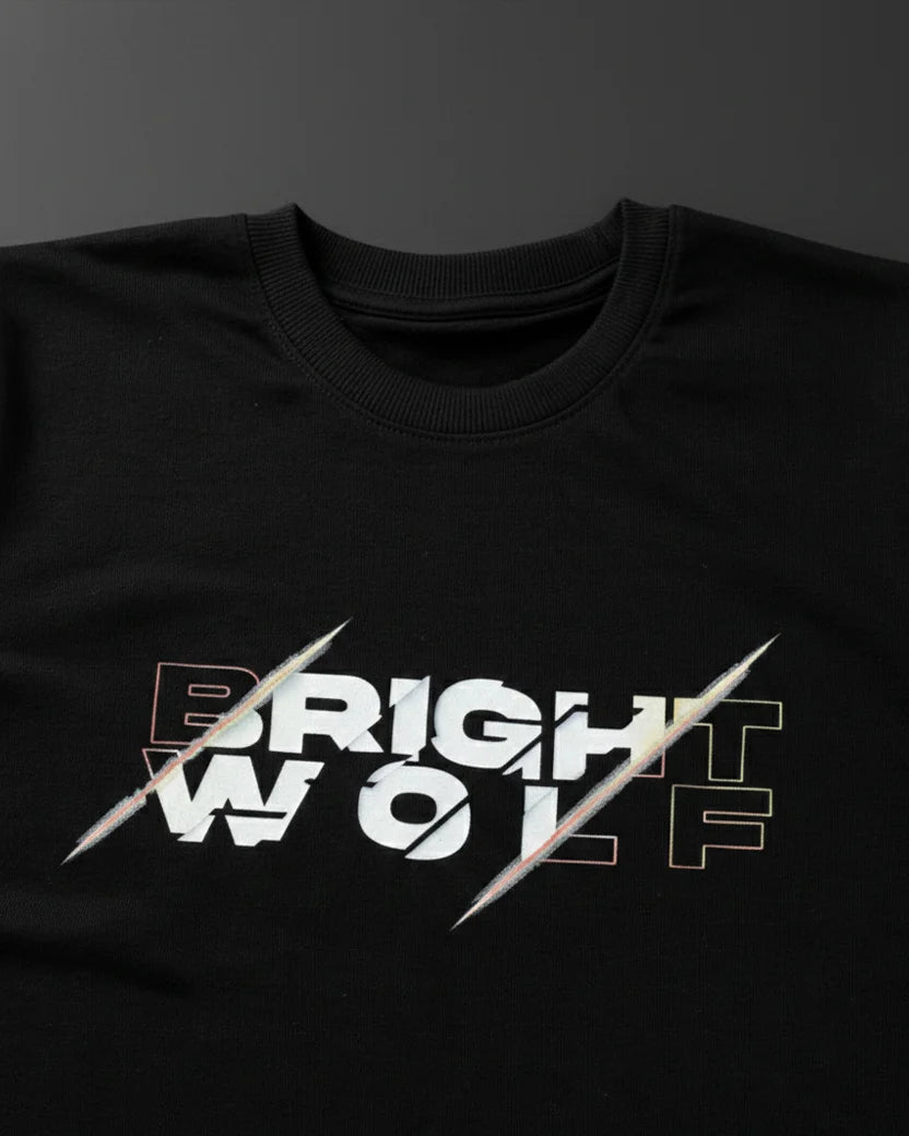 Black DTF type White Tshirt