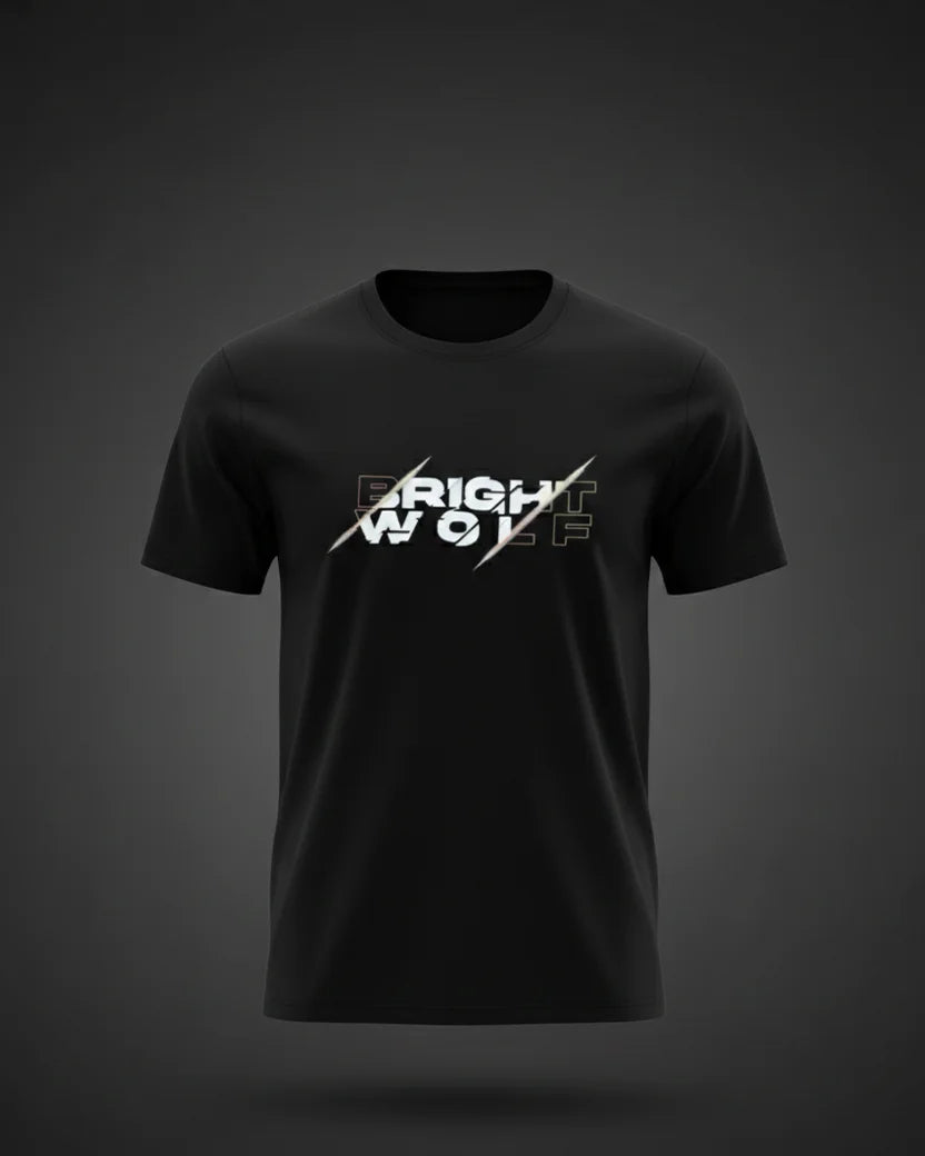 Black DTF type White Tshirt