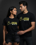 Black DTF type Yellow Tshirt