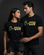 Black DTF type Yellow Tshirt