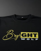 Black DTF type Yellow Tshirt