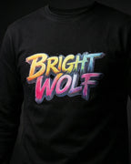 Black Full Sleeve DTF Rainbow Tshirt