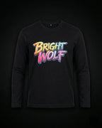 Black Full Sleeve DTF Rainbow Tshirt