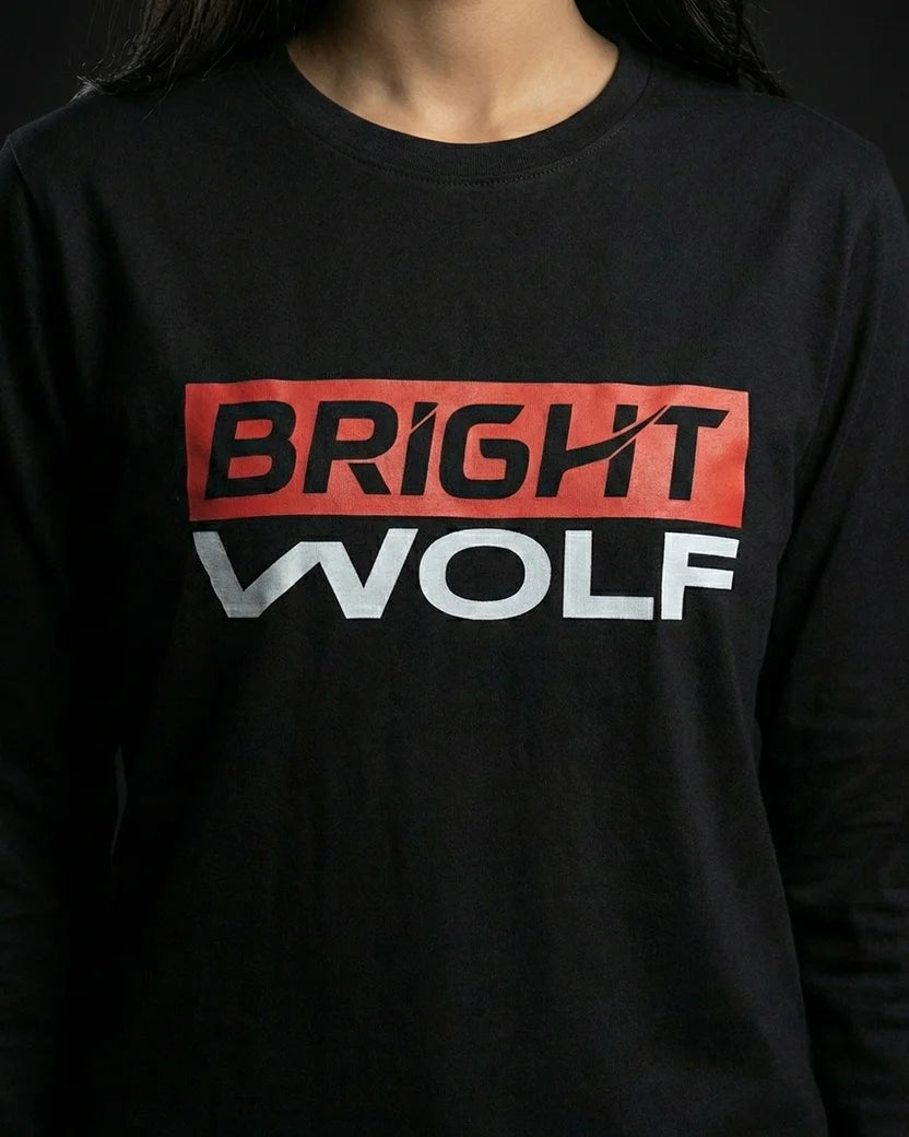 Black Full Sleeve DTF RW Tshirt