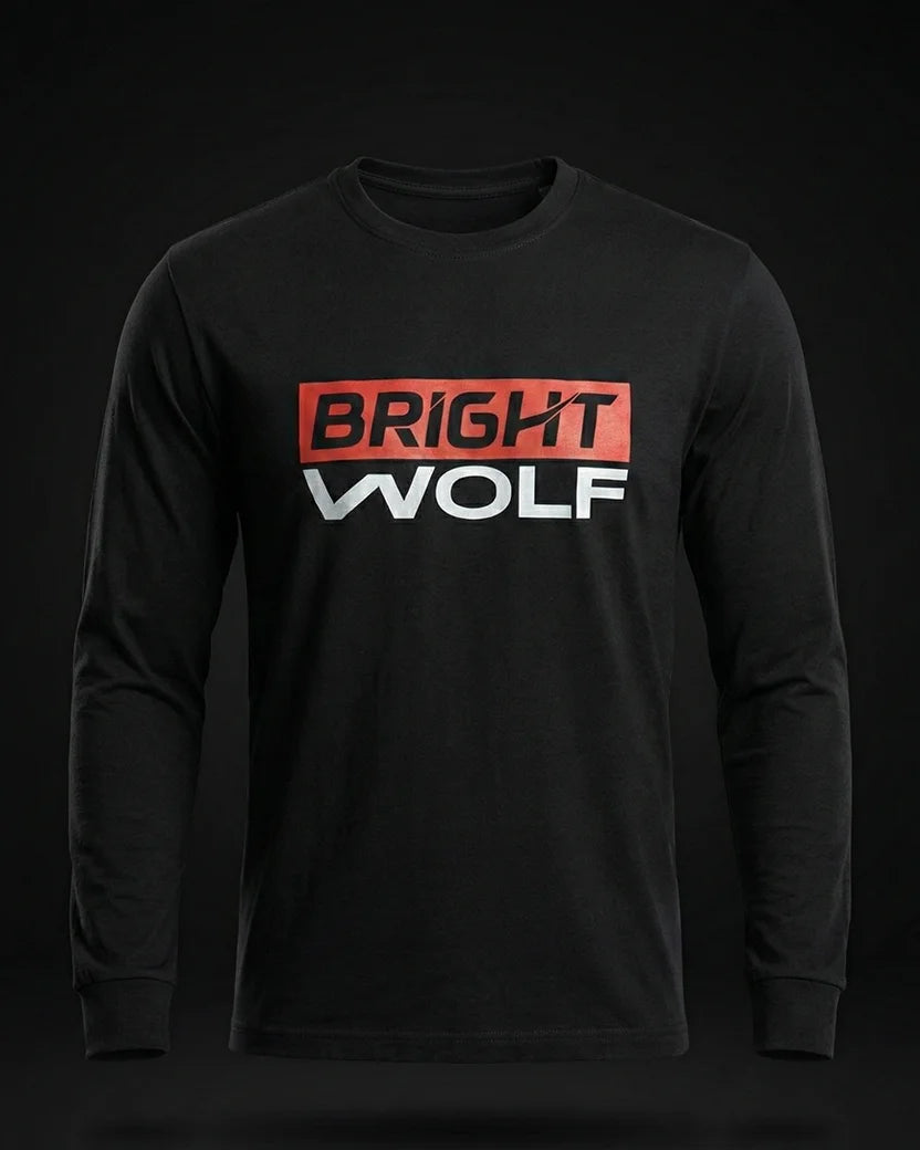 Black Full Sleeve DTF RW Tshirt