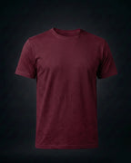 Maroon Plain Half Sleeve Tshirt