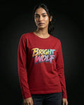 Maroon Full Sleeve DTF Rainbow Tshirt