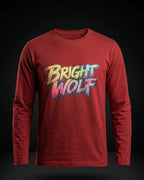 Maroon Full Sleeve DTF Rainbow Tshirt
