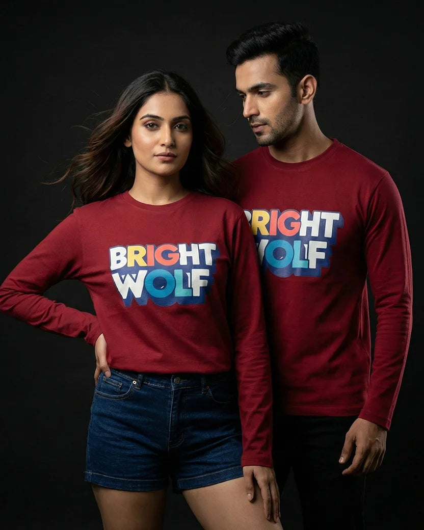 Maroon Full Sleeve DTF WYR Tshirt