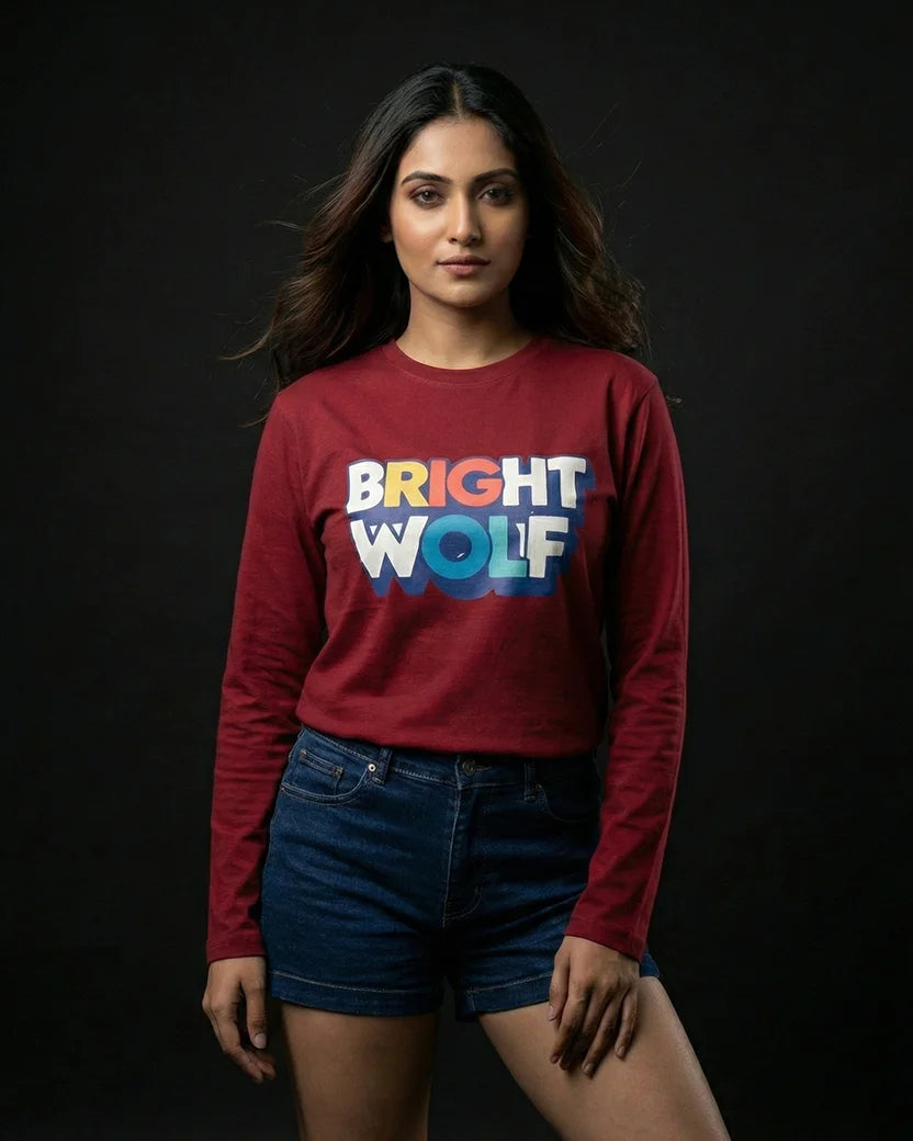 Maroon Full Sleeve DTF WYR Tshirt