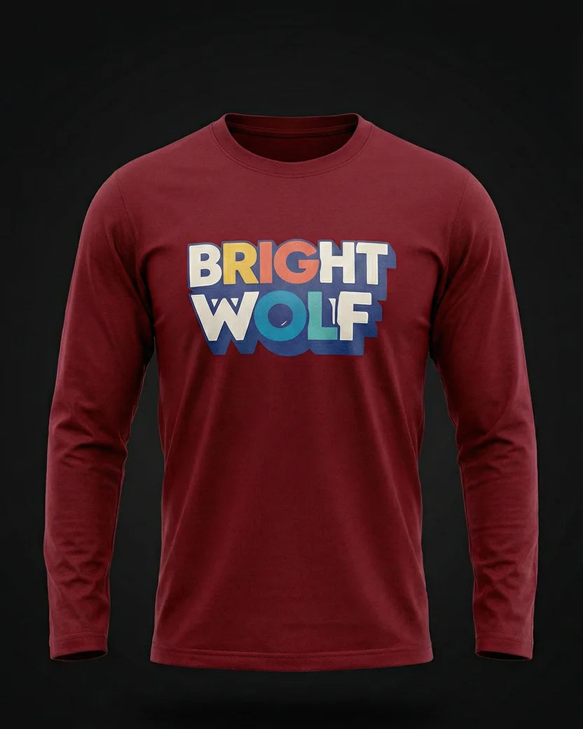 Maroon Full Sleeve DTF WYR Tshirt