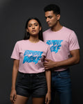 Pink DTF type Blue Tshirt