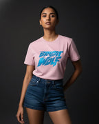 Pink DTF type Blue Tshirt
