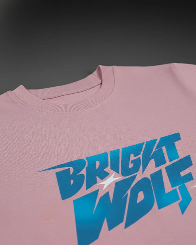 Pink DTF type Blue Tshirt