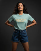 Sea Green Embroidery Capital Tshirt