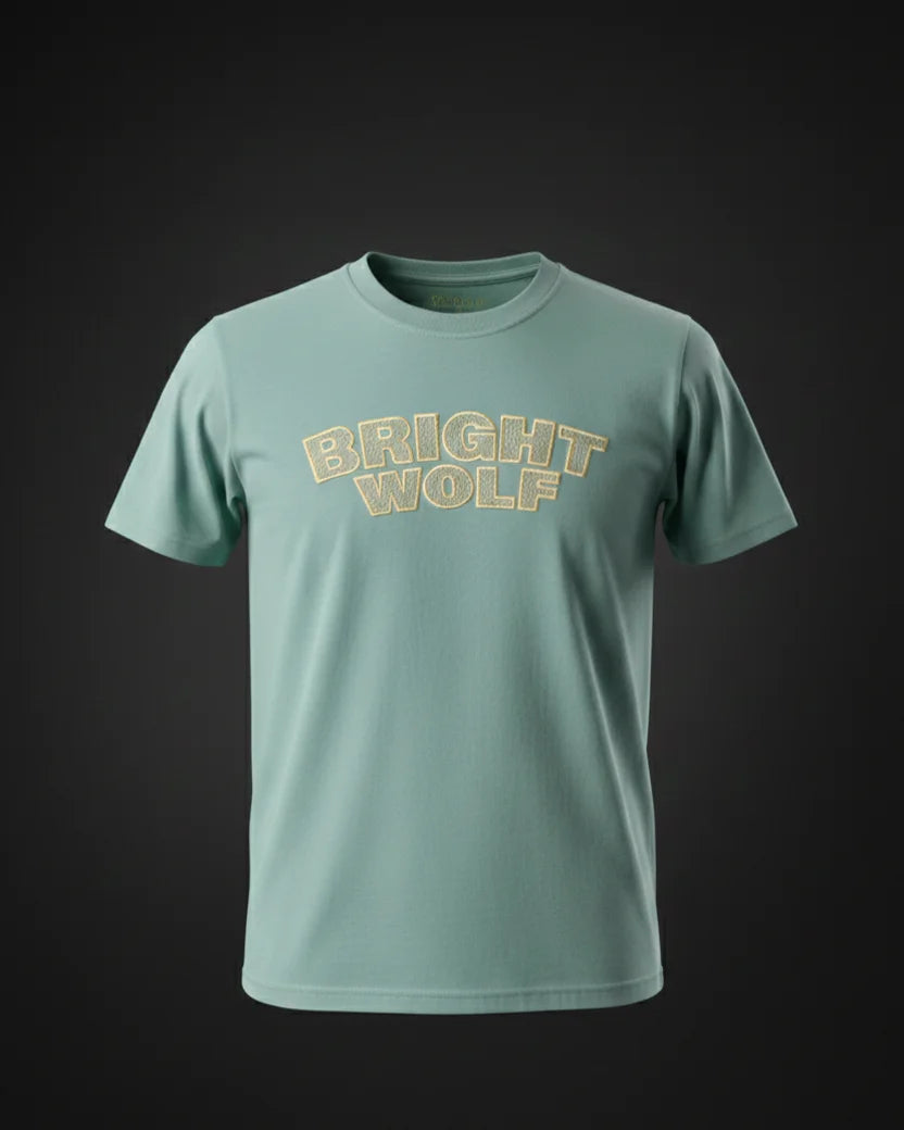 Sea Green Embroidery Capital Tshirt