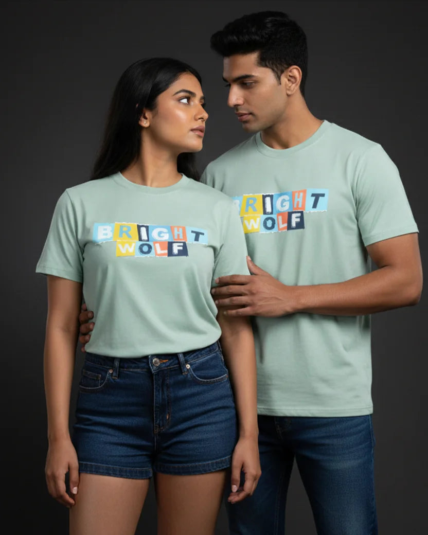 Sea Green DTF type Mix Color Tshirt