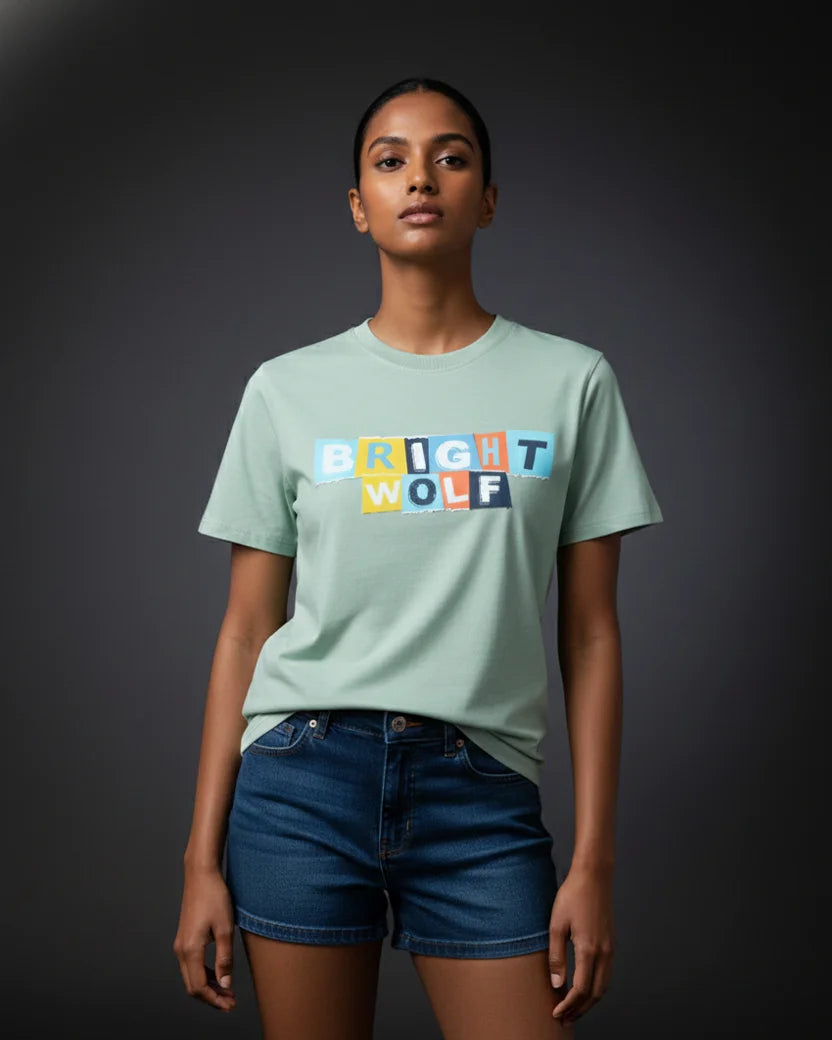 Sea Green DTF type Mix Color Tshirt
