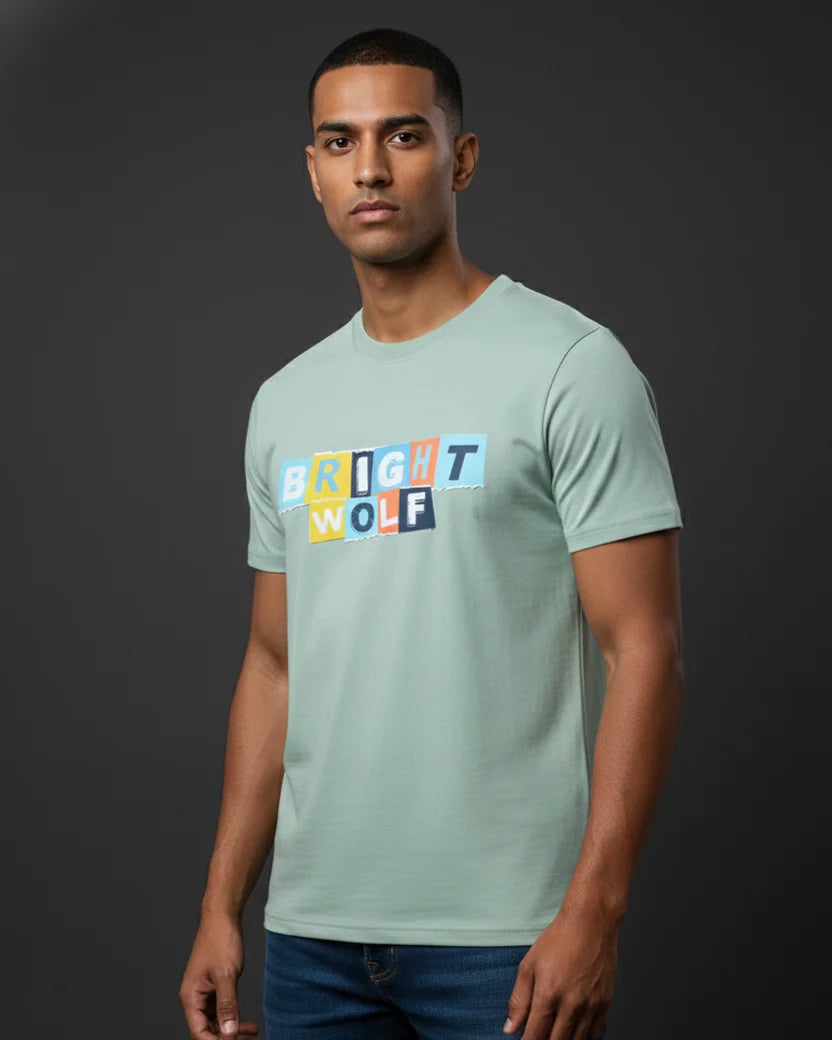 Sea Green DTF type Mix Color Tshirt