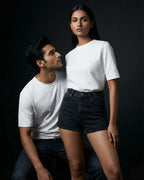 White Plain Half Sleeve Tshirt