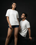 White Plain Half Sleeve Tshirt